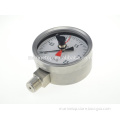 All SS Body Bottom Connection Double Pointer Pressure Gauge